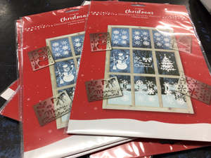 Arts Crafts: Christmas Decorative Window Stencils