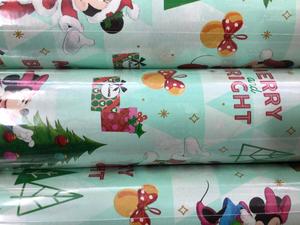 Birthday Cards Wrapping: Minnie Mouse Christmas Wrapping Paper - Merry and Bright