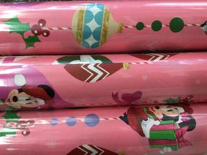 Minnie Mouse Christmas Wrapping Paper (Pink)