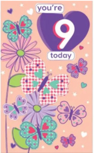 Birthday Card - Age 9
