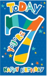 Birthday Card - Age 7