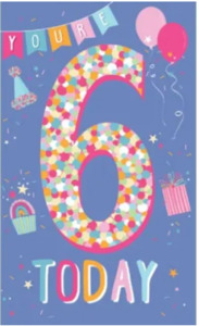 Birthday Card - Age 6