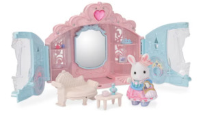 Dolls Houses Accessories: Sylvanian Families Style & Sparkle Dressing Room