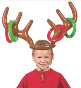 Games: Inflatable Reindeer Antler Ring Toss Game