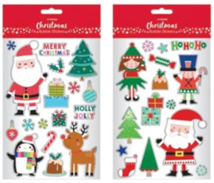 Christmas Bubble Stickers (Assortment)