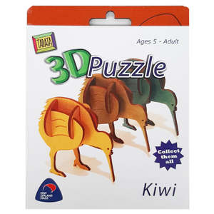 Puzzles: Wooden 3D Puzzle - Kiwi