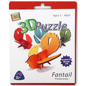 Wooden 3D Puzzle - Piwakawaka (Fantail)
