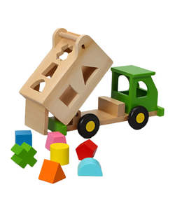 Wooden Toys: Discoveroo Sort n Tip Garbage Truck