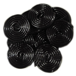 Black: Licorice Wheels 10's (Rotella (Holland))
