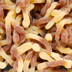 Brown: Sour Cola Worms 320g