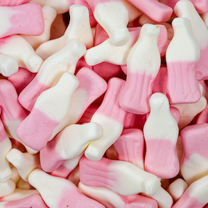 Pink Lollies: Strawberry Milkshake Bottle 200g