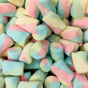 Marshmallow And Fondant: Marshmallows Rainbow Swirls 200g
