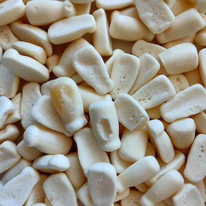Manufacturers Clearance Lollies: Milk Bottles Seconds 500g (Manufacturer's Clearance)