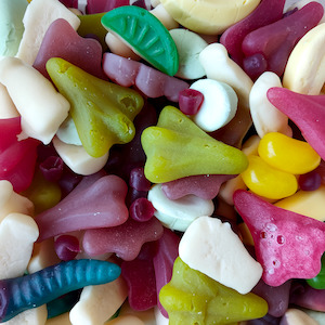 Manufacturers Clearance Lollies: Rainbow Party Mix 1kg (Manufacturer's Clearance)