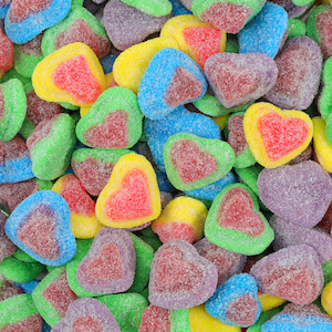 Colourful Sour Hearts 300g