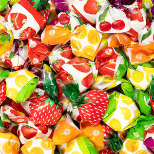Wrapped Lollies: Fruit Filled Candy Assorted