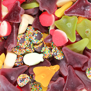 Manufacturers Clearance Lollies: Rainbow Gummy Seconds 500g (Manufacturer's Clearance)