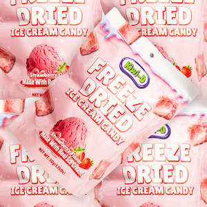 Freeze Dried Ice Cream Strawberry 50g