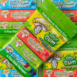 Gum: Warheads Sour Gum 4 Pack