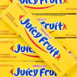 Wrigley's Juicy Fruit Gum 5 Sticks