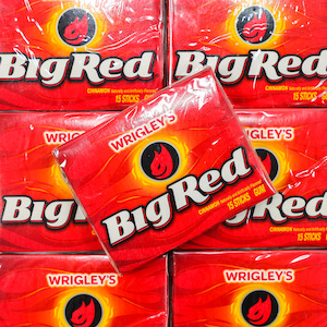 Gum: Wrigley's Big Red Cinnamon Gum 15 Sticks