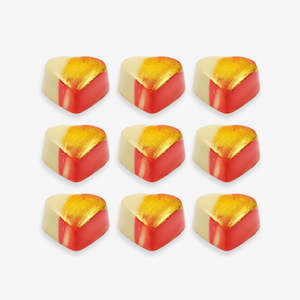 Valentines Day: Gin & Pistachio White Decorated Heart (Single Chocolate)