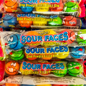 Sour Faces Gumballs 5/35g