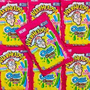 Novelty Lollies: Warheads Ooze Chewz Ropes