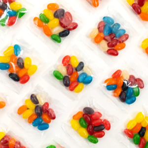 Promotional Lollies: Jelly Beans Mixed  (Personalised Lolly Bags)