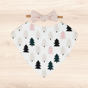 Scandi Dribble Bib & Blush Little-Bow