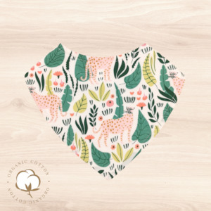 Organic Jungle Cats Dribble Bib