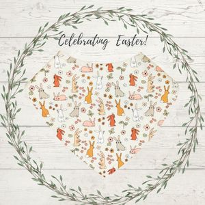 Bunnies & Flowers Dribble Bib