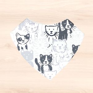Dribble Bibs: Sketchy Cats Dribble Bib
