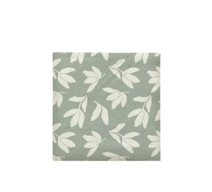 Products: Paper Napkin Herbert Desert Sage Off White - Grant Bros