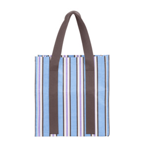 Products: Market Bag Choc Blue Stripe - Grant Bros