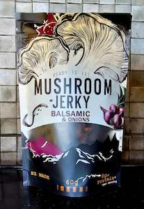 Products: Southern Mushrooms - Mushroom Jerky Balsamic and Onions - Ready to Eat 60g