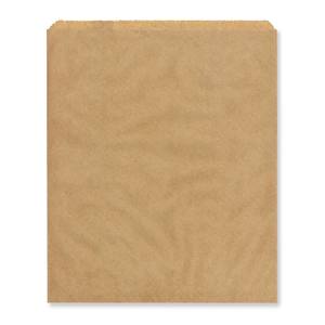 2 Flat Brown Kraft Paper Bag