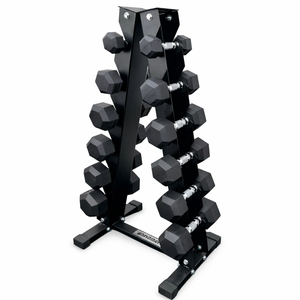 6-Pair Hex Dumbbell Set with Rack 1-8kg GravoMax