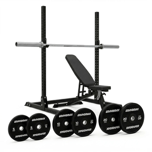 Products: Home Gym Package Squat Rack, Bench & 90kg Barbell Set