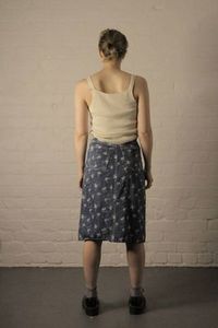 Vintage Graphic Denim Midi
