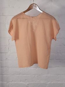 50s Peach Blouse