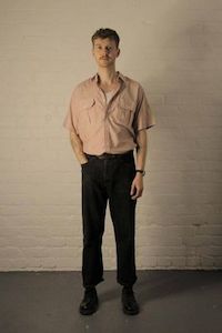 90s Deadstock Safari Shirt in Peach