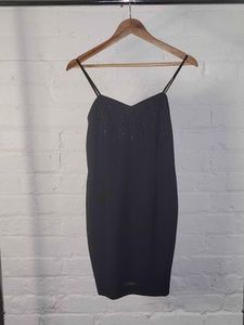 90s Beaded Little Black Dress