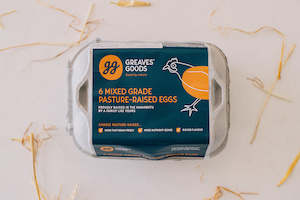 Eggs: MIXED GRADE EGGS - 6 PACK