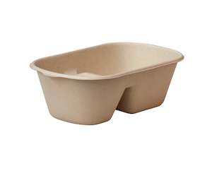 Takeaway Containers: Sugar Cane - Food Box 1000ml 2 Compartment
