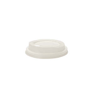 Hot Cups: CPLA lids - White - 6oz
