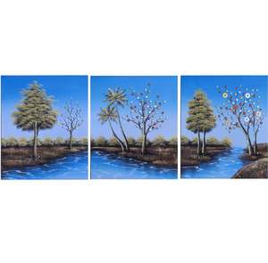Art Paintings: HAND OIL PAINTING ABSTRACT - 50X60cm X 3 (3 pcs)