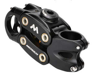 Best Selling: Bicycle Handlebar Suspension Stem - suspension range 15~20mm, 31.8x90mm, Black
