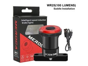 Batteries: Bicycle Smart Brake Taillight - Bright , Rechargeable, Auto Start/Stop, IPx6