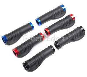 Batteries: Bike Bicycle Handlebar Grips 1 pair - Black with Black Lock